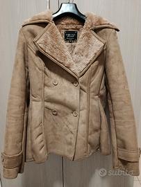 Giacca in tessuto effetto scamosciato da donna