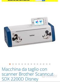 Brother Scanncut SDX 2200D Disney e accessori