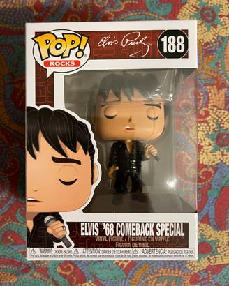 Funko Pop Rocks Elvis Presley '68 Comeback 188