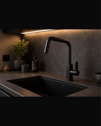 Miscelatore cucina Franke nero doccetta estraibile