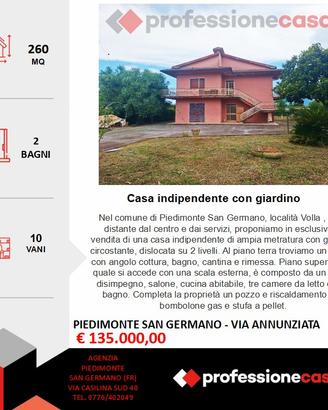 Casa indipendente con giardino