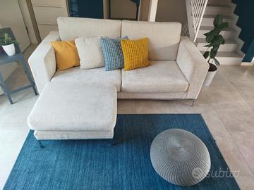 Divano artigianale 3 posti + pouf 
