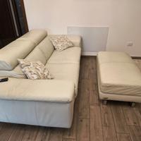DIVANO PELLE POLTRONE SOFA'