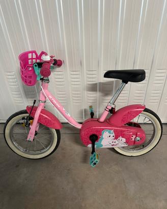 Bicicletta bambina B’Twin 16 pollici rosa