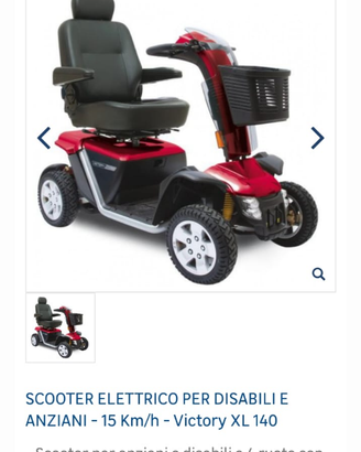 Scooter elettrico per disabili e anziani