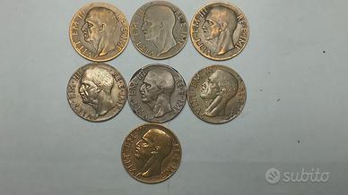 lotto di 7 monete italia