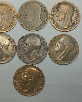 lotto di 7 monete italia