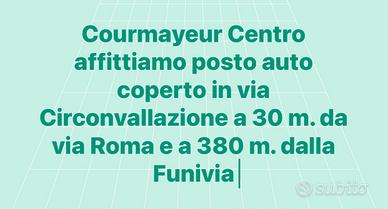Box a 30 m. da via Roma, 380 m funivia