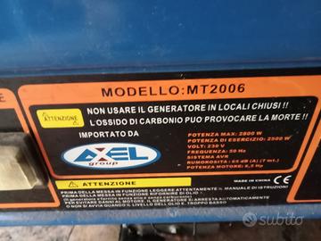 Generatore di corrente per esterno