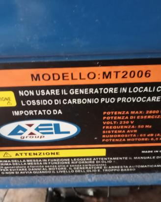 Gruppo elettrogeno da esterno