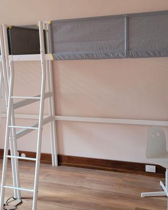 Letto a soppalco IKEA VITVAL 90x200 con scrivania