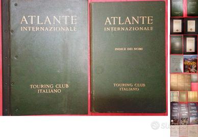 Atlante Internazionale e altri libri TCI vintage