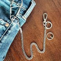 Catena biker portafoglio inox con moschettone