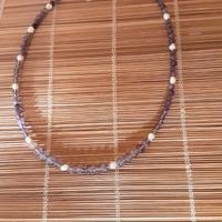 Collana Ametista e Perle del'900