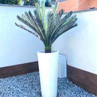 Vaso h 100 con palma artificiale