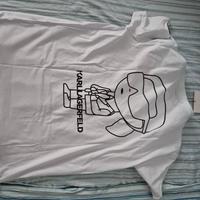 T-shirt Off White + Karl Lagerfield 