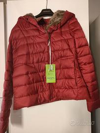 Piumino rosso donna M Maps girl nuovo con etichett