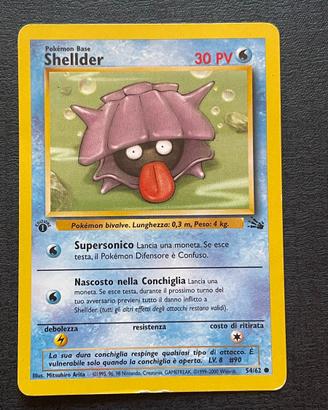 Shellder 54/62 1 Edizione Fossil 2000