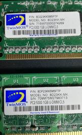 Memoria RAM 2x1GB - DDR2 PC2-5300