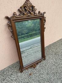 Specchio antico in legno