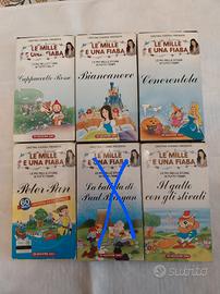 Lotto 6 VHS Le Mille e Una Fiaba De Agostini