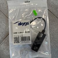 Akyga AK-AD-31 - USB tipo A - RJ45