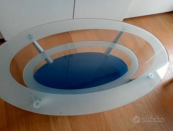 Tavolino salotto vetro satinato
