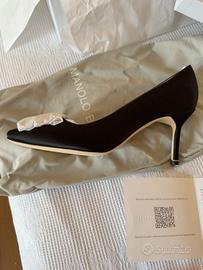 Manolo Blahnik Hangisi 70 nere, mai indossate, T39