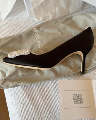 Manolo Blahnik Hangisi 70 nere, mai indossate, T39