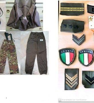 Abbigliamento militare scudetti patch drop e altro