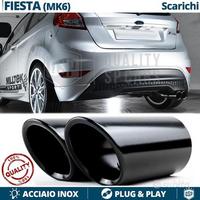 TERMINALI di Scarico NERI per FORD FIESTA ST MK6