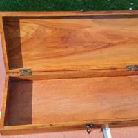 Scatola vintage in legno pregiato