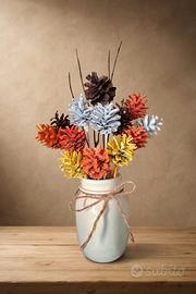 Composizione Autunnale con Pigne