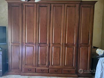 Camera da letto in legno massello