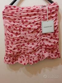 gonna. corta rosa con stampa a cuori  Rossi 