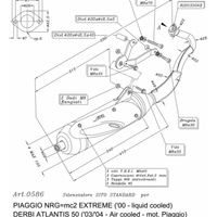Scarico SITO Aprilia Scarabeo 50 2006 -