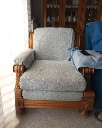 Poltrone stile classico in legno massiccio 