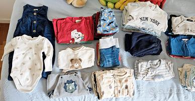 Lotto vestiti bimbo da 3 a 6 mesi