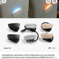 Bmw f30/f31 kit retrofit ambient light blu/arancio