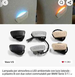 Bmw f30/f31 kit retrofit ambient light blu/arancio