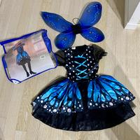 Carnevale costume fata farfalla, 7/9 anni