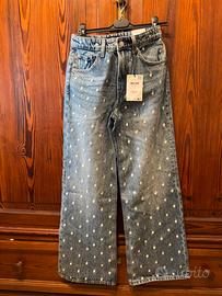 Jeas a pois wide leg mango