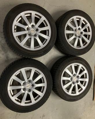 4 ruote invernali 205/55 R16 5x112 Audi VW Seat Sk