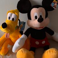 Peluches Topolino e Pluto