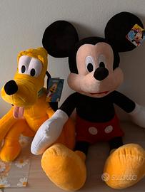 Peluches Topolino e Pluto