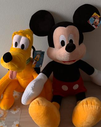 Peluches Topolino e Pluto
