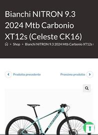 MTB bianchi come nuova