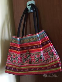 Borsa in tela colorata