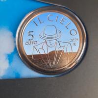 Renato Zero Moneta 5 euro Argento Il Cielo
