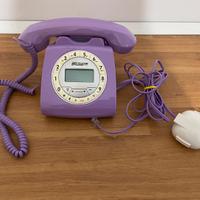 Telefono fisso Telecom Italia lilla LCD